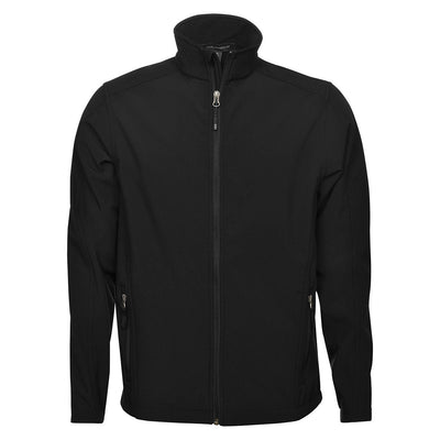 Soft Shell Stand Collar Jacket - Black