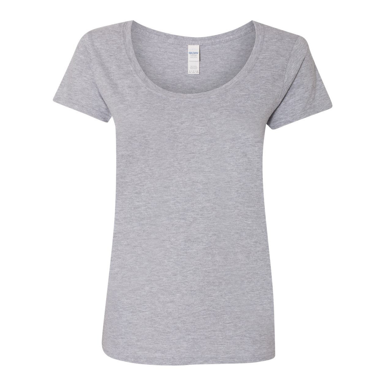 Gildan - Softstyle® Women's Deep Scoop Neck T-Shirt - 64550L - Budget  Promotion T-shirt CA$ 4.80