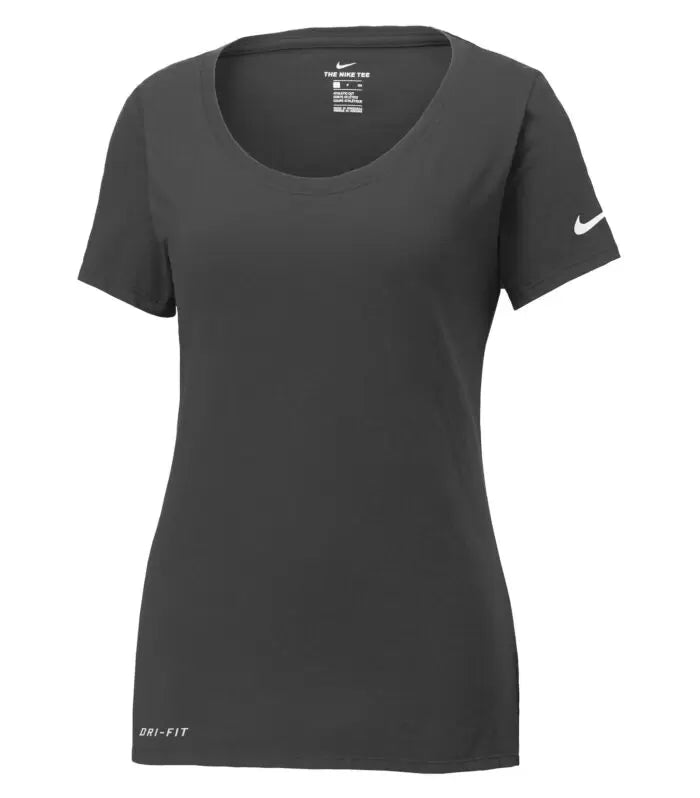 NIKE Dri-FIT COTTON/POLY SCOOP NECK LADIES' TEE. NKBQ5234 - Budget  Promotion T-shirt CA$ 39.42