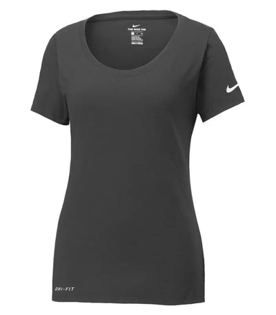 NIKE Dri-FIT COTTON/POLY SCOOP NECK LADIES' TEE. NKBQ5234 - Budget Promotion