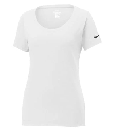 NIKE Dri-FIT COTTON/POLY SCOOP NECK LADIES' TEE. NKBQ5234 - Budget Promotion